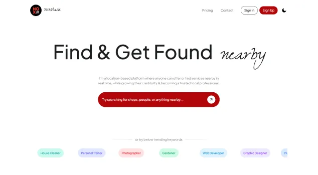 Find & Get Found Nearby