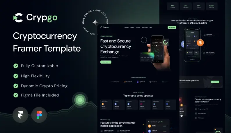 Crypgo Free Framer Landing Page